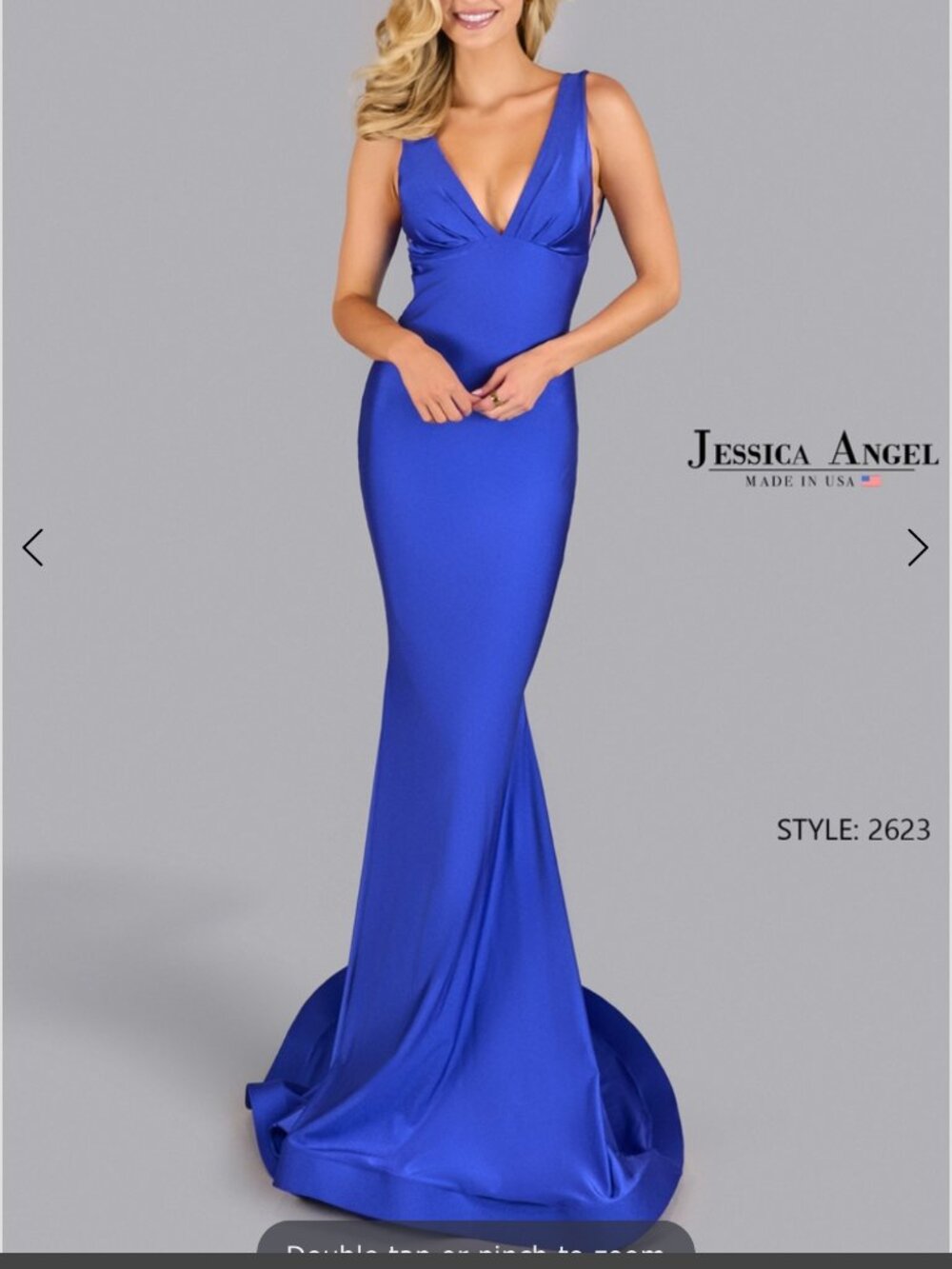 Jessica Angel #2623 Prom dress, size small, Bright Royal